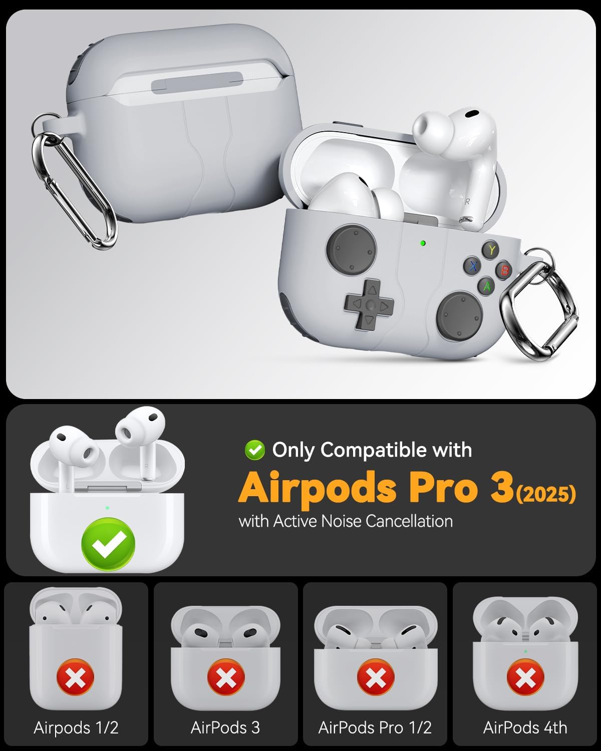 Thumbnail 1 de Wowwat Game Case for AirPods Pro 3, 2025