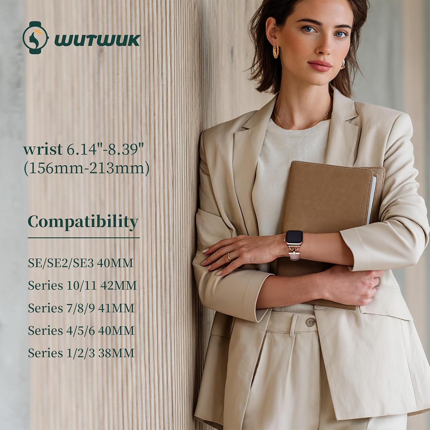 Thumbnail 4 de Wutwuk D-buckle leather Apple Watch strap 42mm