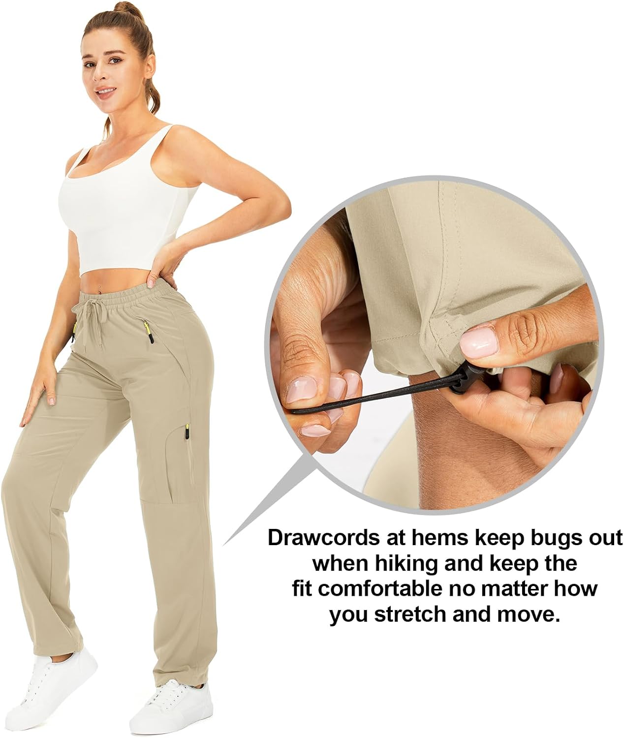 Thumbnail 4 de Toomett Women's Hiking Cargo Pants, UPF 50+, Quick-Dry, Zipper Pockets