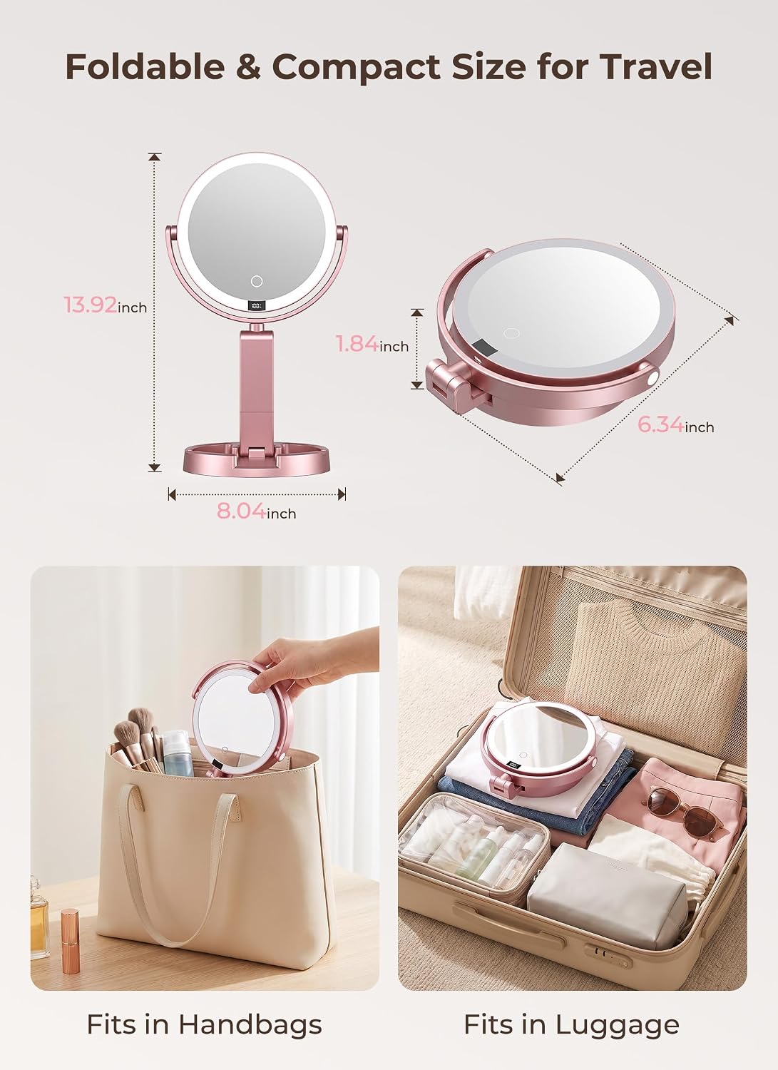 Thumbnail 6 de Lighted Makeup Mirror with 1X/10X Magnification