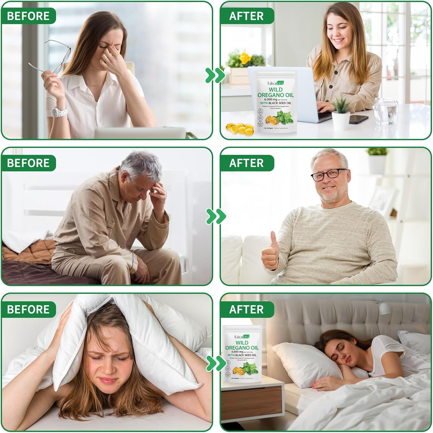 Thumbnail 5 de Oregano Oil 6000mg softgels supplement