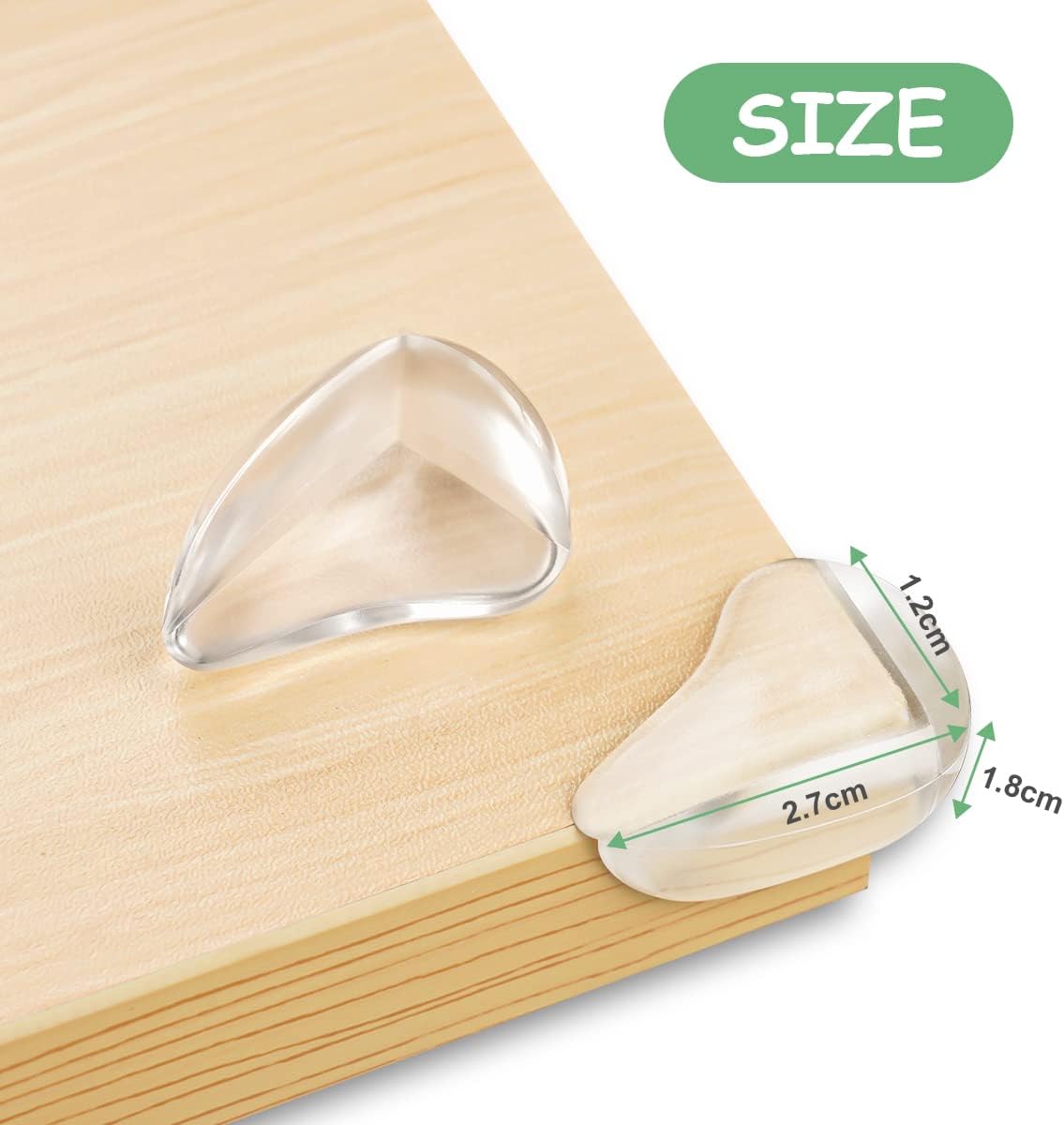 Detalle 2 de Vicloon transparante tafelhoekbeschermers van PVC, 8 stuks