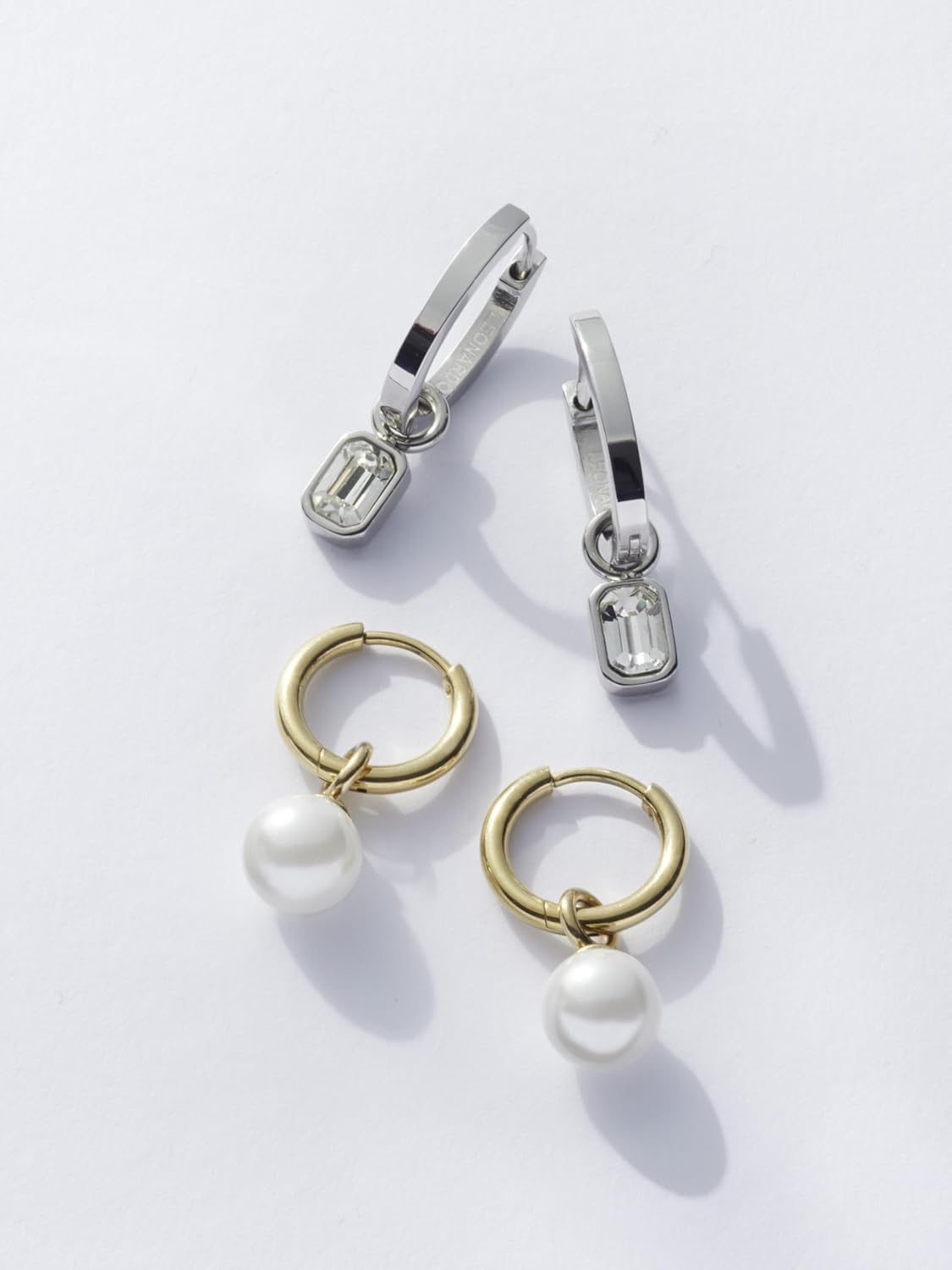 Thumbnail 3 de JEWELS BY LEONARDO Ohrring-Einhänger „Beauty’s Perla Beau“ mit Charm-Perlen (goldfarben, Edelstahl) 021627