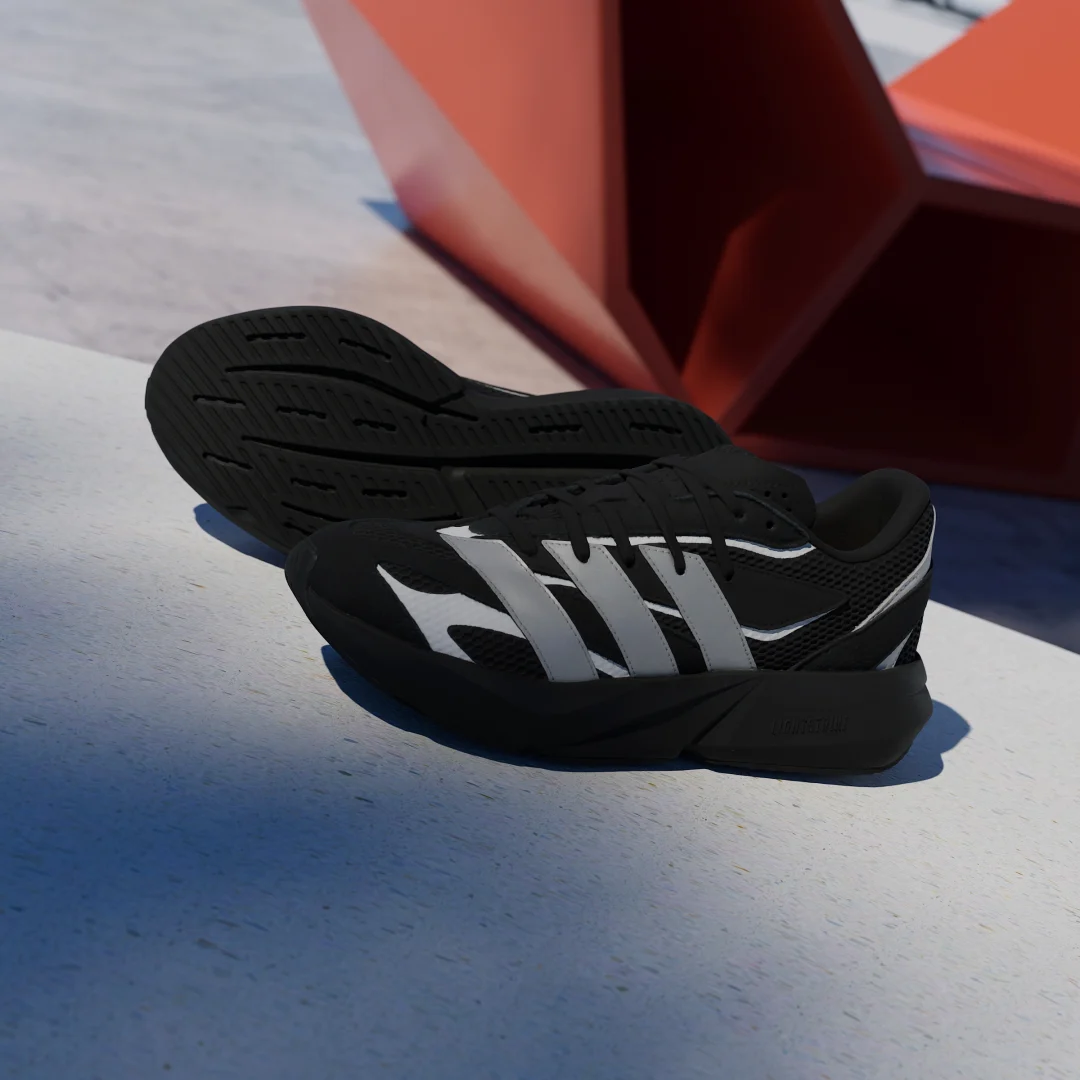 Detalle de Adidas Zapatilla Lightblaze negra: comodidad para uso diario y entrenamiento ligero