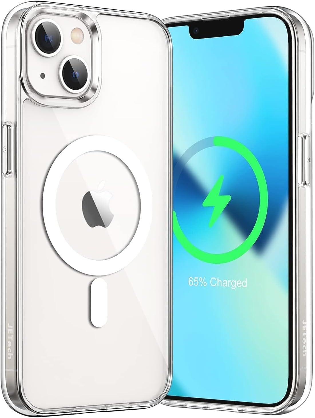 Detalle de JETech Magnetic Case for iPhone 13 (6.1-inch) with MagSafe support – clear shockproof bumper cover
