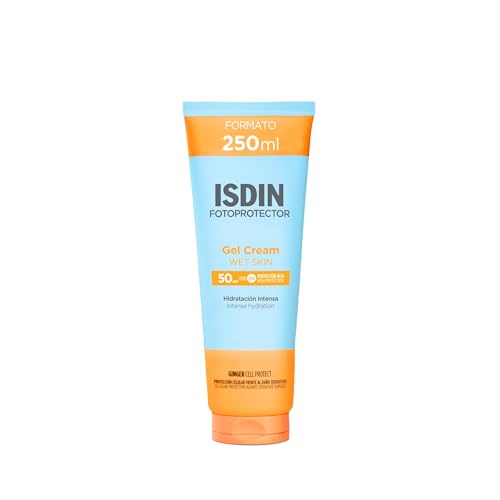 Detalle de ISDIN Fotoprotección Gel Cream SPF 50: protector solar corporal gel-crema de rápida absorción (250 ml)
