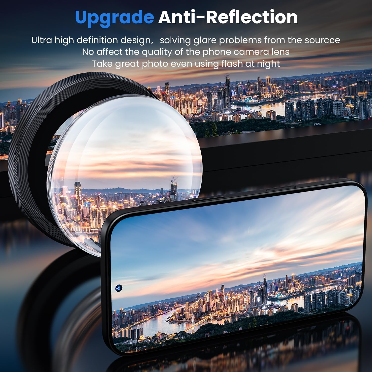 Thumbnail 1 de WSKEN Camera Lens Protector for iPhone 17/16/16 Plus – 9H Tempered Glass with Aluminium Ring