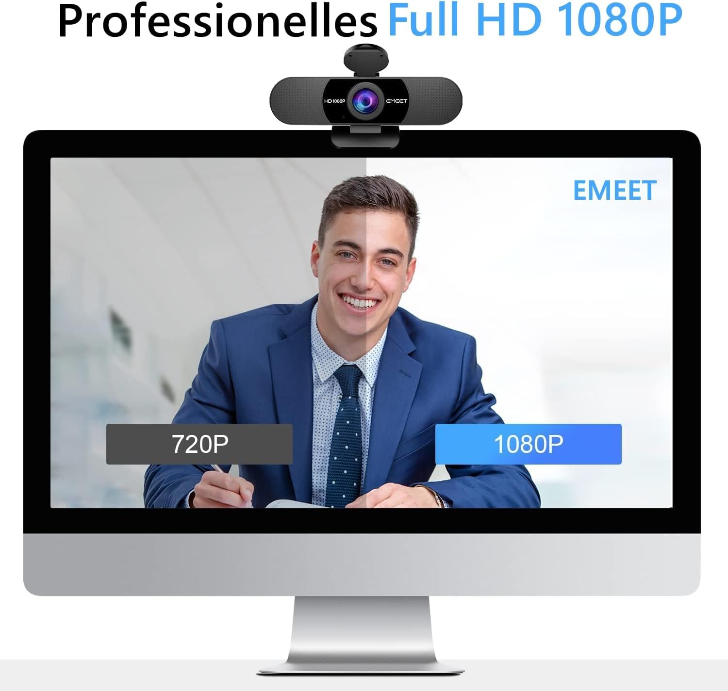 Thumbnail 1 de EMEET C960 1080P Webcam mit Dual‑Mikrofon 🎥