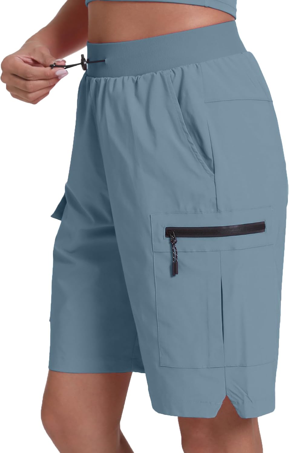 Detalle de zsenoxaxi Women's Hiking Cargo Shorts, Lightweight Quick-Dry with 4 Pockets