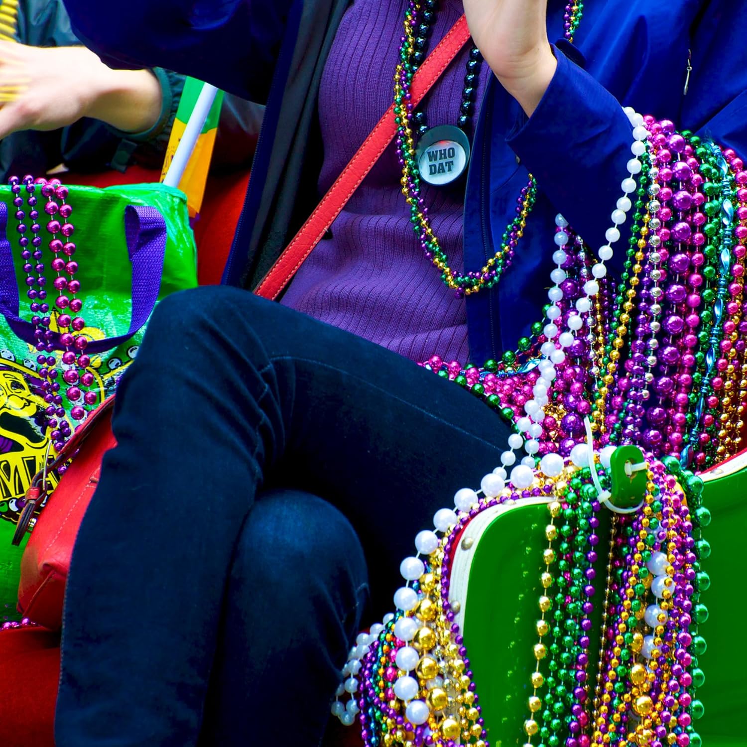 Thumbnail 6 de Huskein 33" Mardi Gras Beads 120PCS 🎭