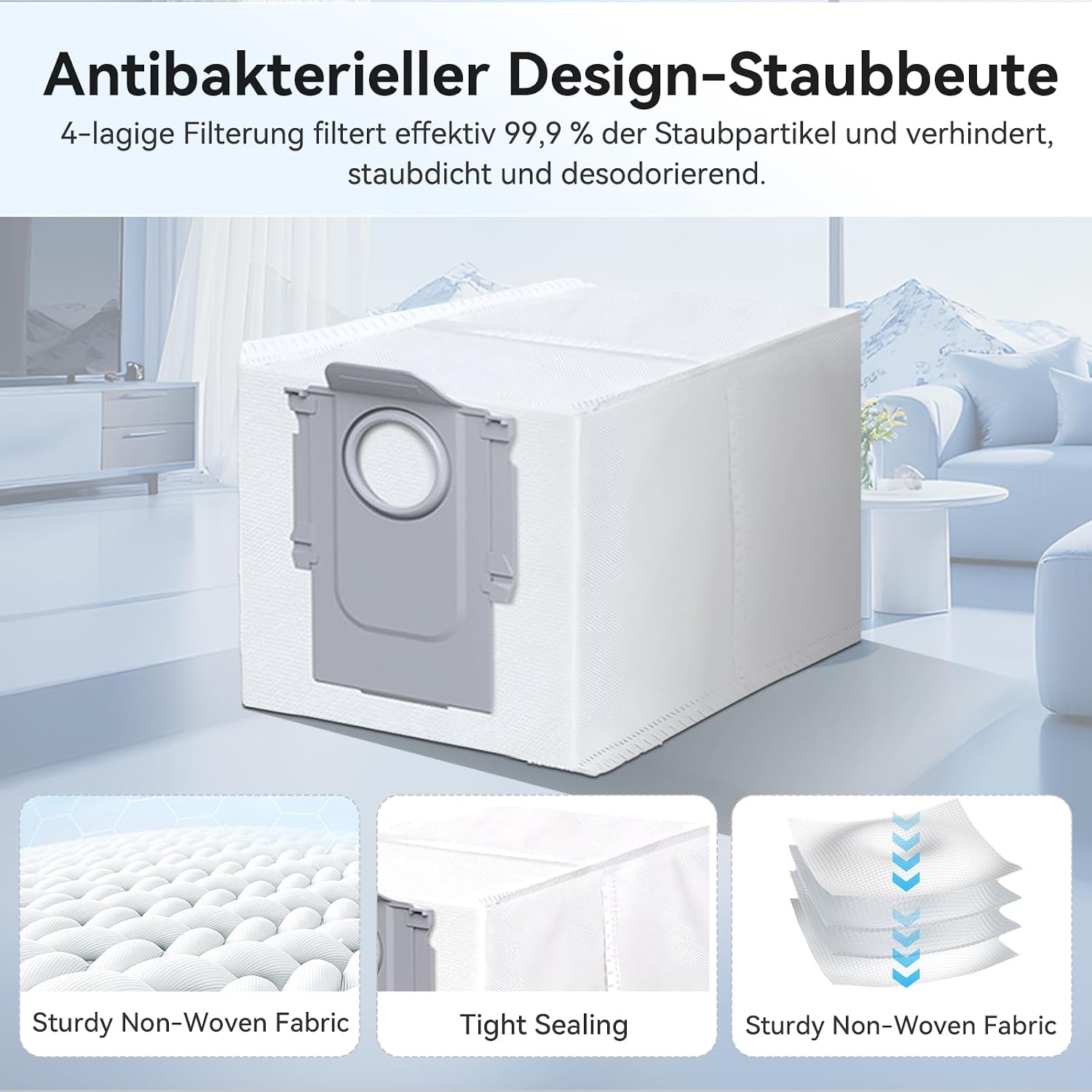 Detalle 2 de QV 35A Zubehörset für Roborock QV 35S/QV 35A/QR 598/QR 798 – 19-teiliges Ersatzteilset von howekuze