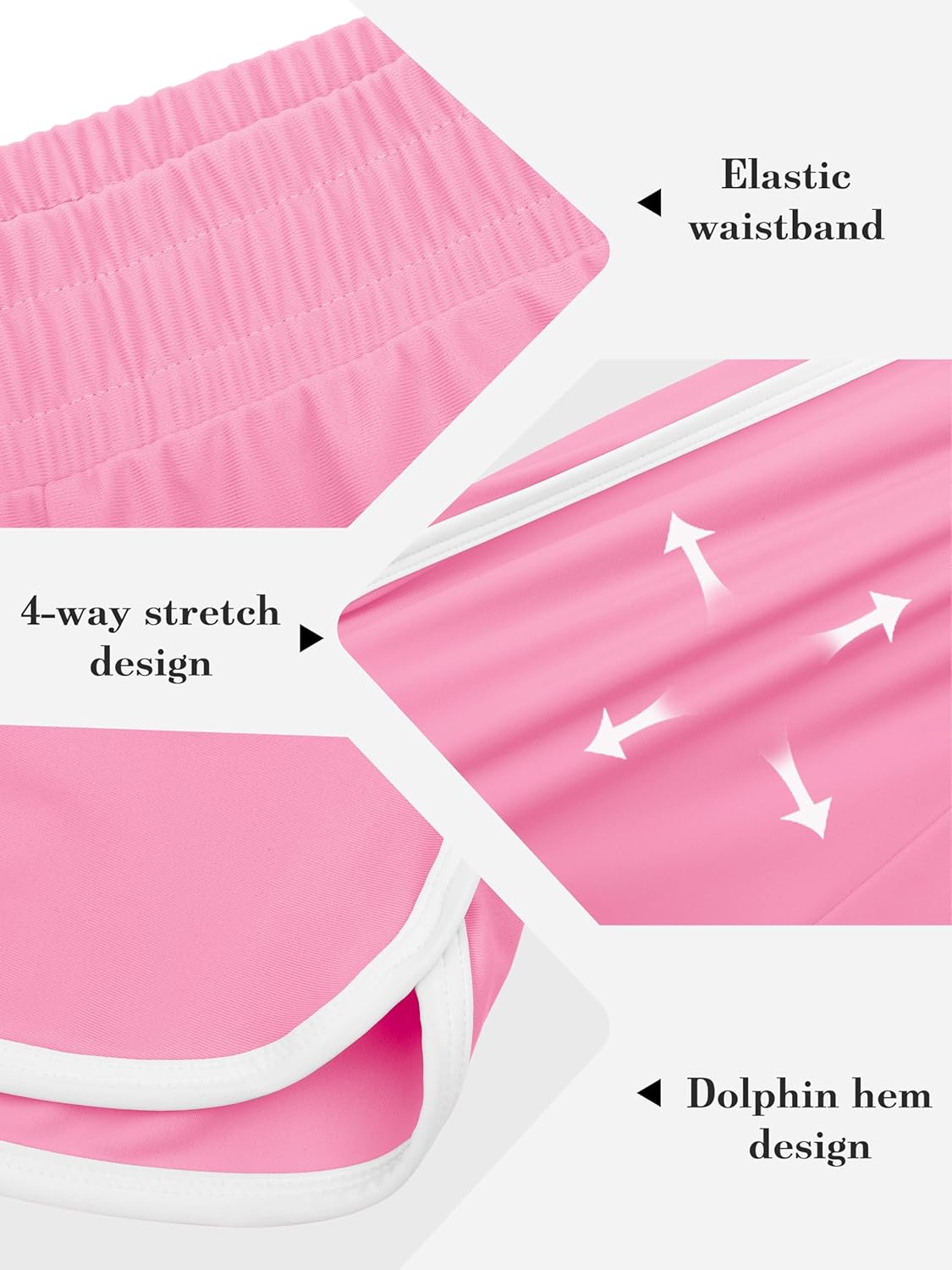 Thumbnail 3 de Girls soccer shorts 4-pack, 82% polyamide