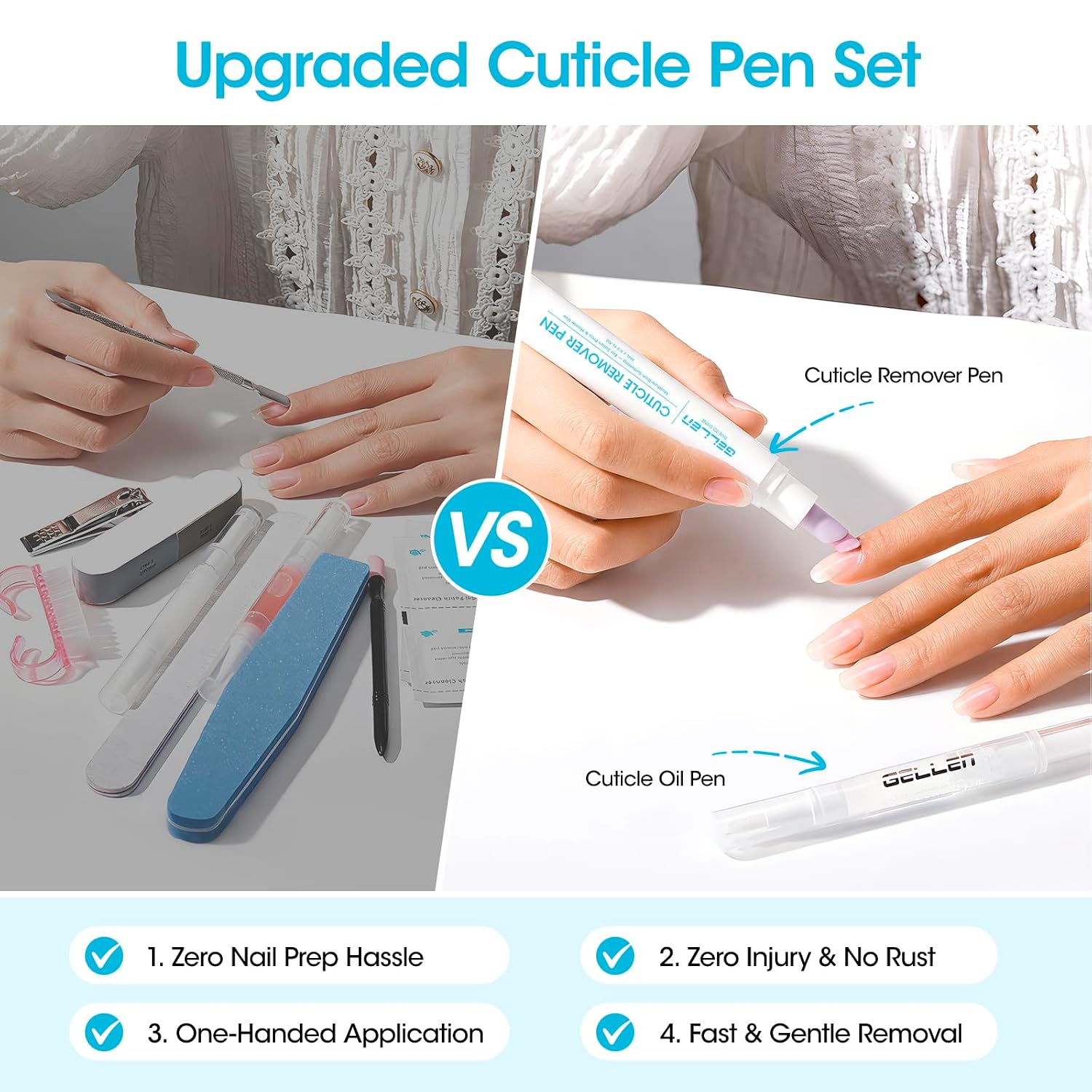 Detalle 2 de GELLEN Cuticle Care Set with 6ml Softener