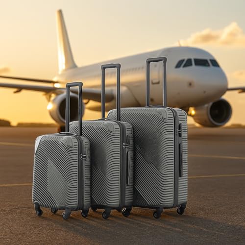 Detalle de Neo 3 Piece Titanium Hard Shell Luggage Set
