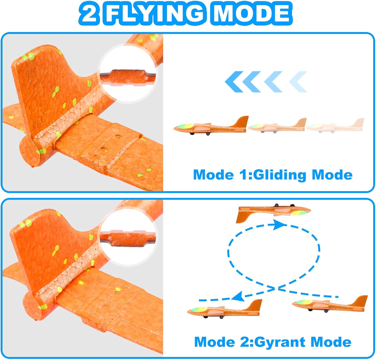 Detalle de Fuwidvia 3-Pack 13.2" Foam LED Gliders