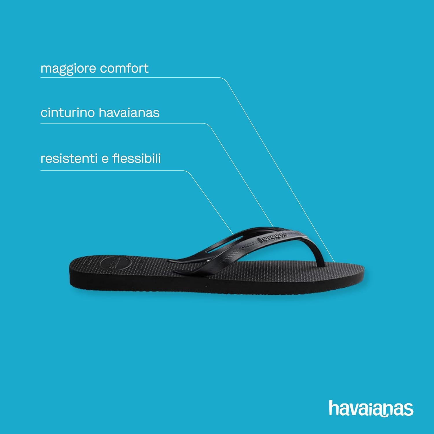 Thumbnail 3 de Havaianas Elegance infradito da donna con cinturini alla moda e suola antiscivolo