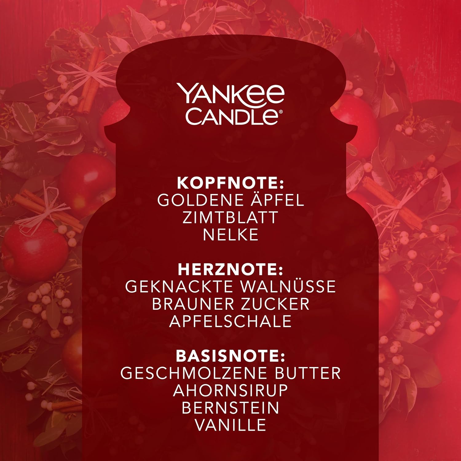 Thumbnail 3 de Yankee Candle Duftkerze Red Apple Wreath Glas