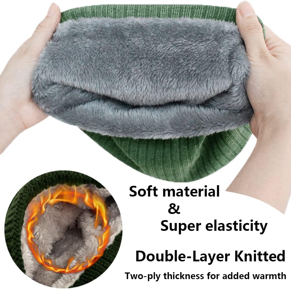 Detalle 2 de ehsbuy Fleece Neck Warmer 2‑Layer Snood
