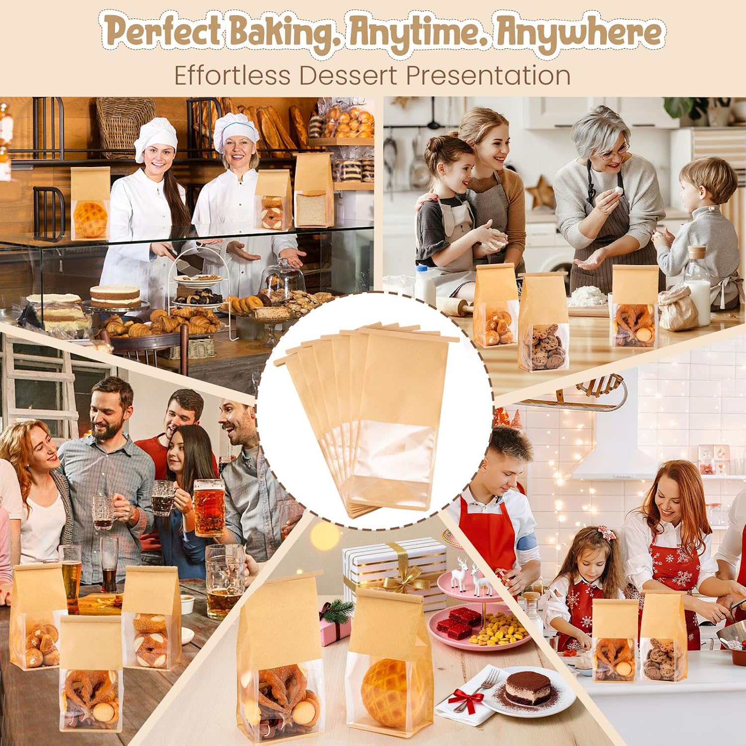 Thumbnail 5 de HONKID Bakery Bags, 50 Pack