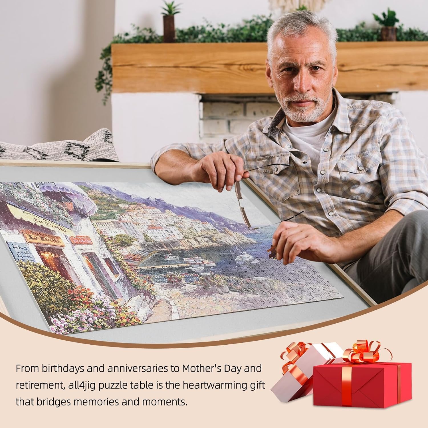Thumbnail 6 de ALL4JIG 1500 Pieces 2-in-1 Tilting & Rotating Puzzle Board for Adults