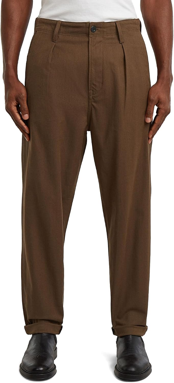 Detalle de G-Star Jeans Pleated Chino Relaxed Tapered Pants hombre