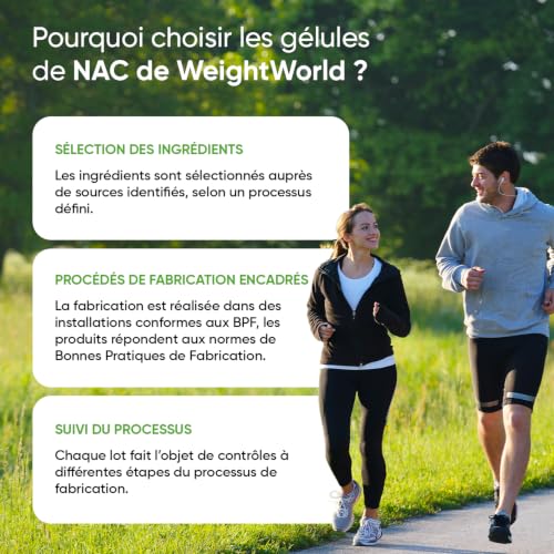 Thumbnail 6 de WeightWorld NAC N-Acetyl-Cystéine 600 mg en gélules — Vegan, 180 gélules (6 mois)