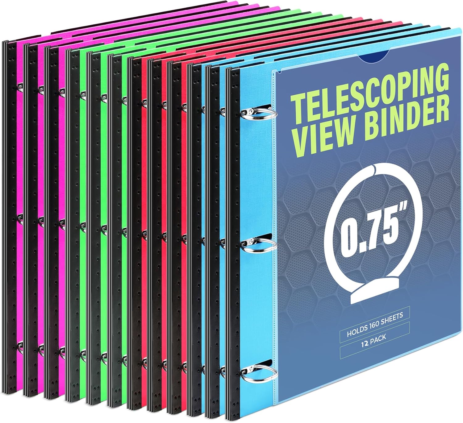 Thumbnail 6 de WOT I 1-Inch Telescoping 3-Ring Binder 225 Sheets 📚