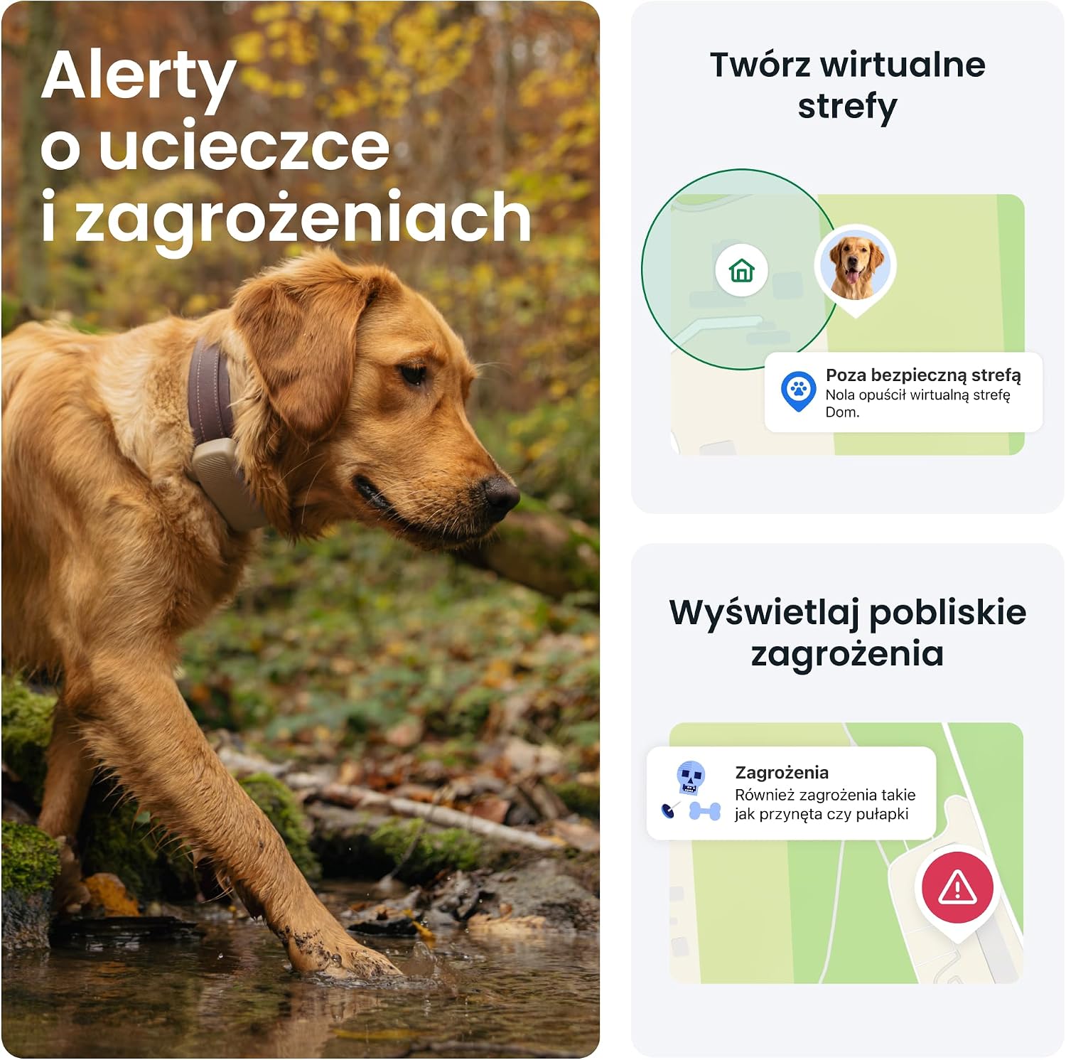 Detalle 2 de Tractive DOG XL 2026 Edition – lokalizator GPS dla psa, alerty i monitoring zdrowia