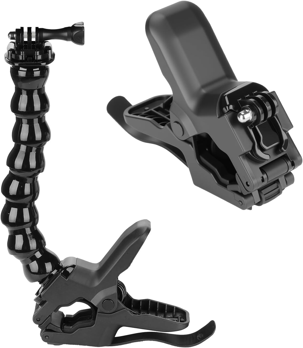 Detalle de NEEWER GP-80 Support à pince flexible (super clamp) pour GoPro et DJI Action