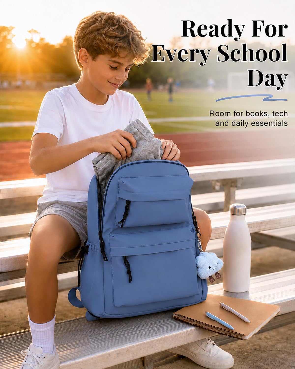 Thumbnail 2 de FIORETTO Backpack Womens School Bag: Lightweight, Water-Resistant, 15.6" Laptop Ready