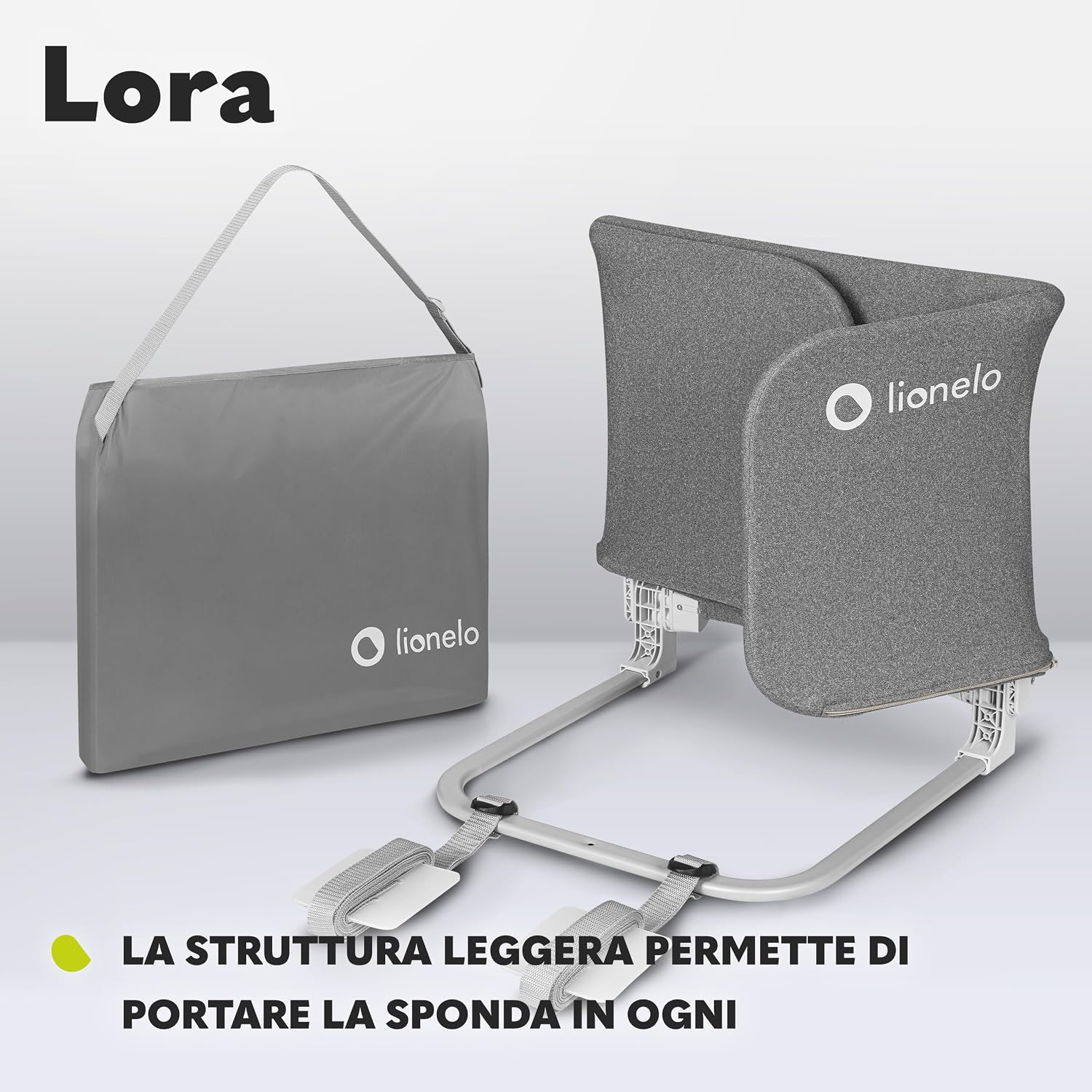 Thumbnail 5 de LIONELO Lora Sponda Letto Portatile per Bambini – barriera sicura, pieghevole e inclinabile