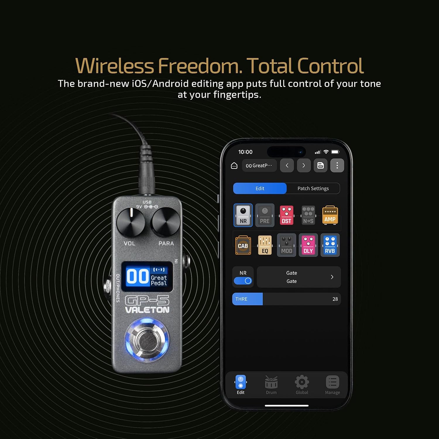Thumbnail 4 de VALETON GP-5 Compact Multi-Effects Pedal with NAM/IR Loading and USB-C