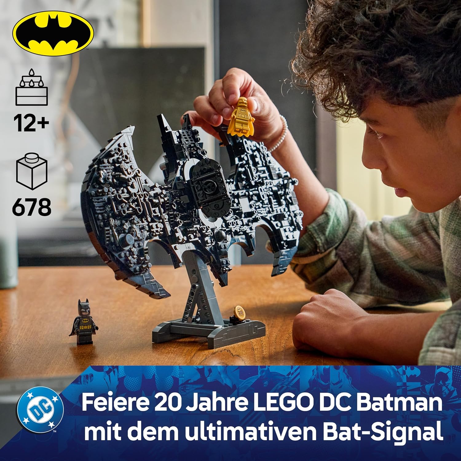 Thumbnail 1 de LEGO DC Batman: Batman Logo 76330 – Kreatives Display-Set mit Minifiguren