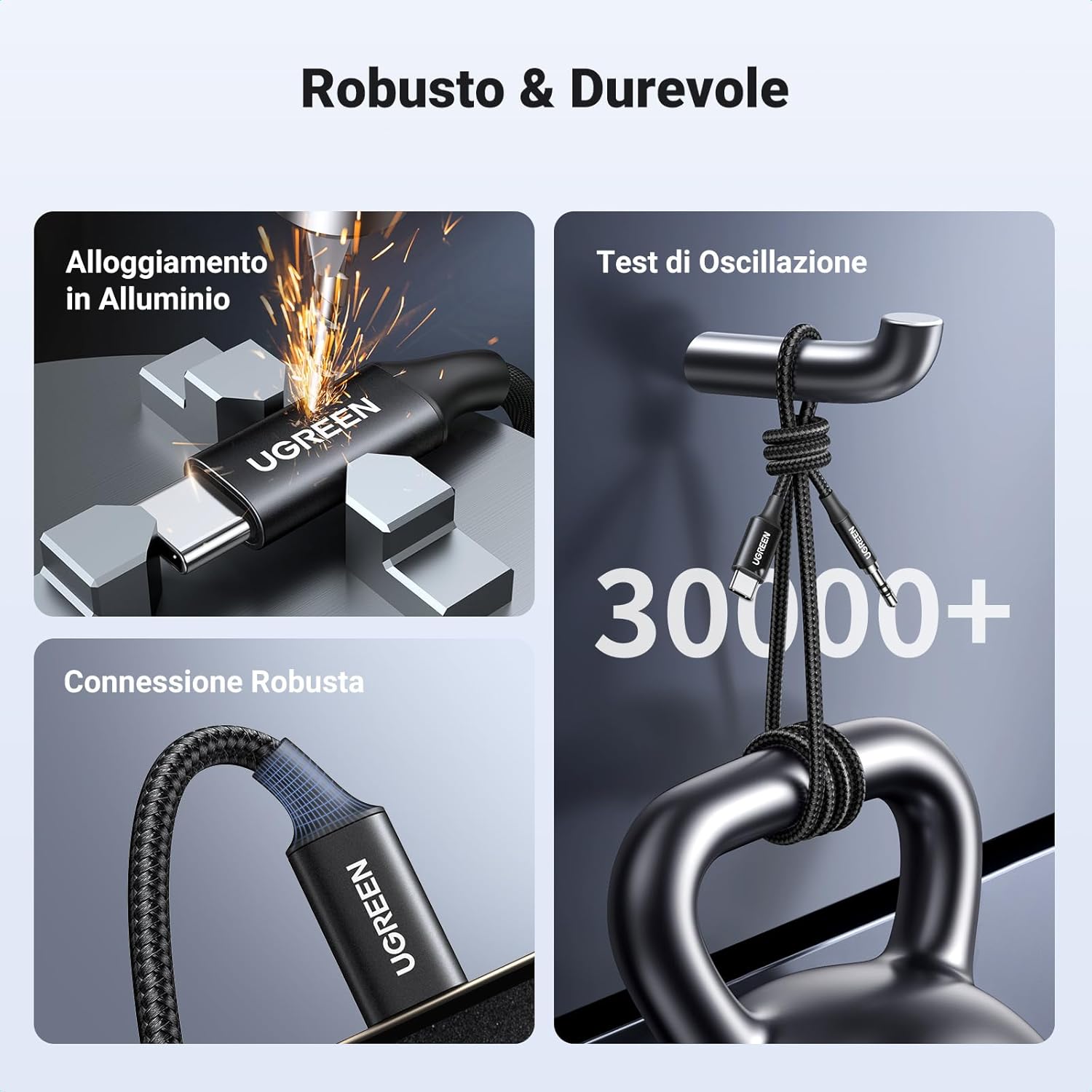 Thumbnail 3 de UGREEN Cavo USB-C a jack 3,5 mm con DAC 1 m