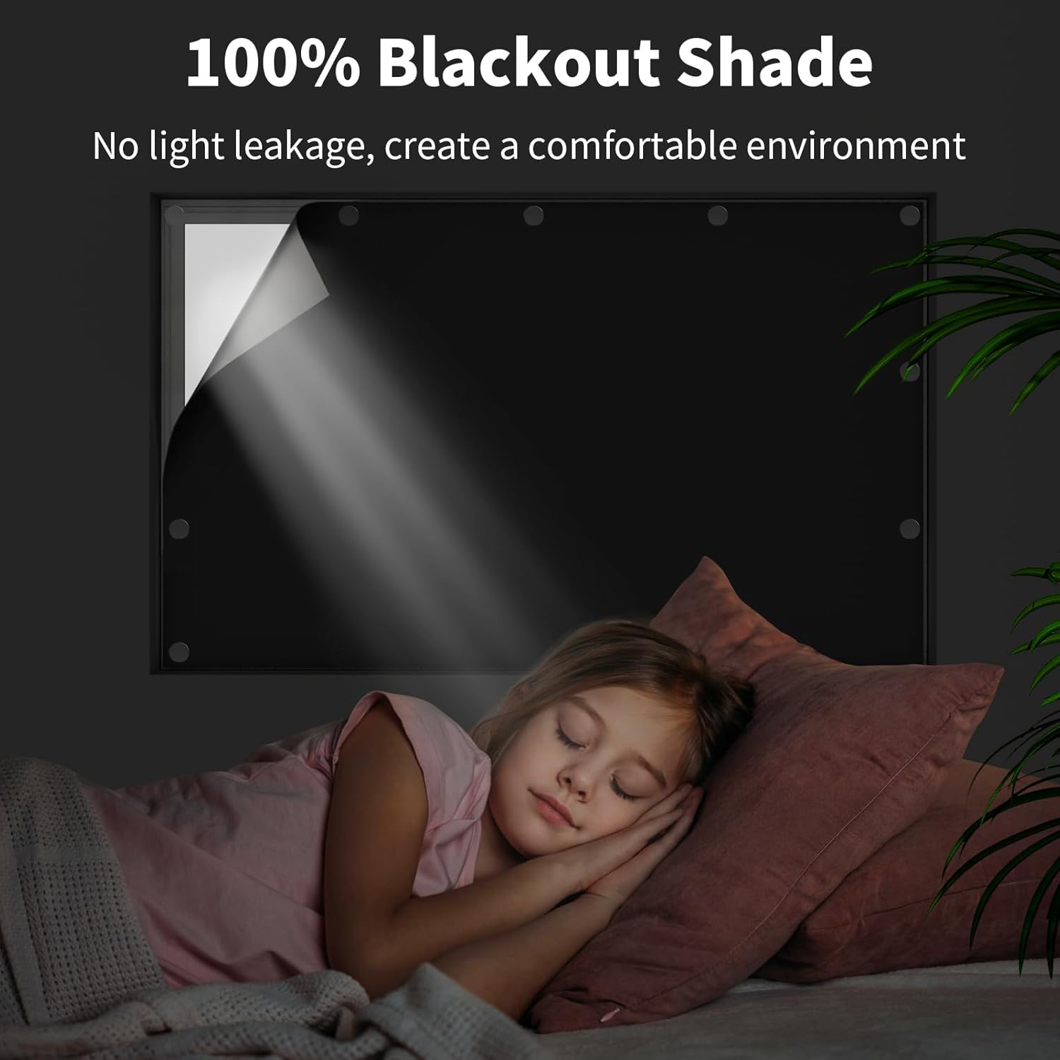 Detalle 2 de JUJIBL Magnetic Blackout Blinds: Portable, Drill-Free Light Control for Any Window