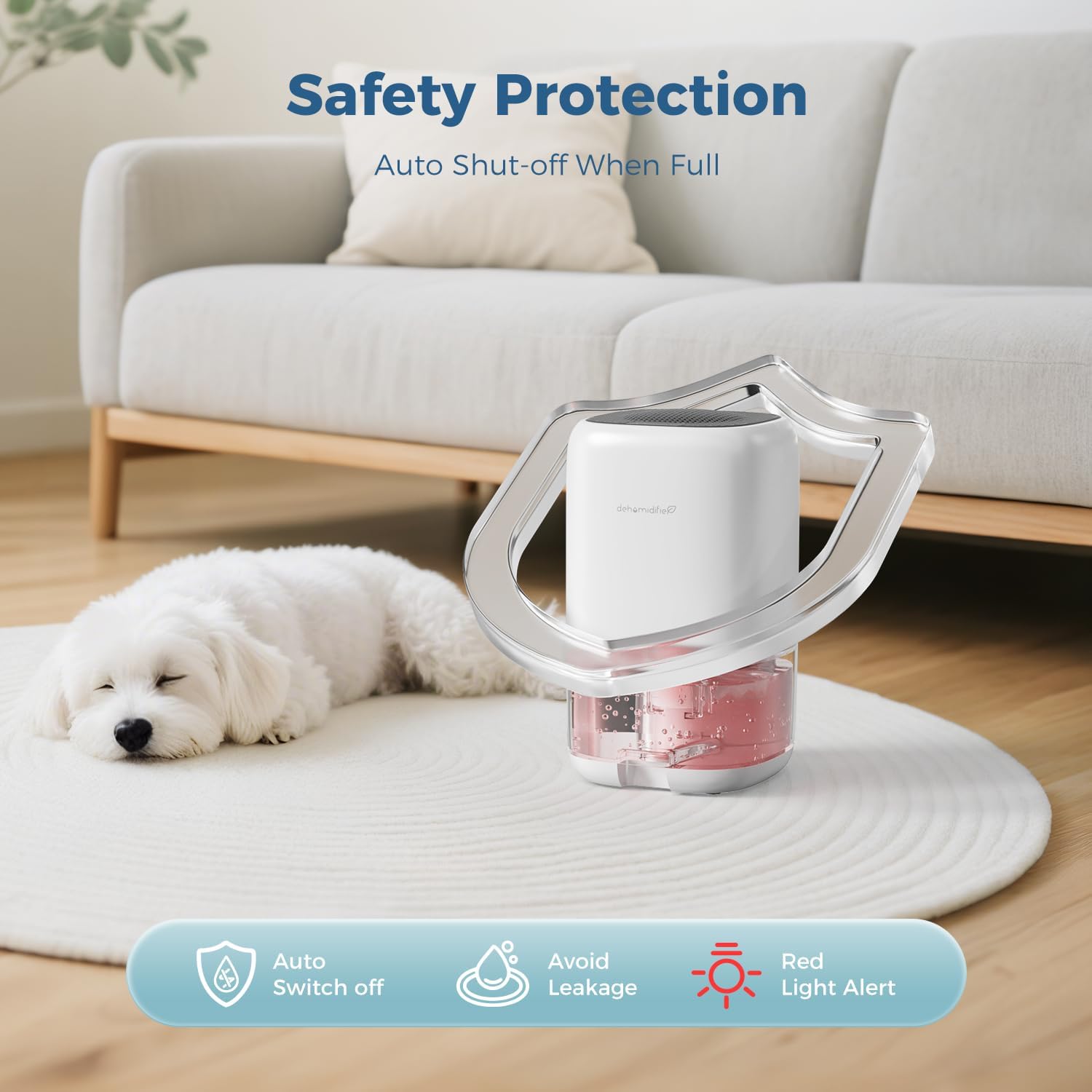 Thumbnail 4 de AROEVE 1000ml Portable Dehumidifier with Auto Defrost and 39 dB Quiet Operation