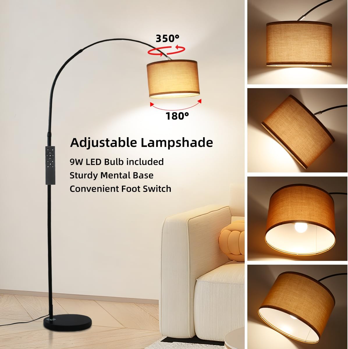 Thumbnail 6 de ANTENLICHT AURA Lampada ad Arco dimmerabile 108 cm