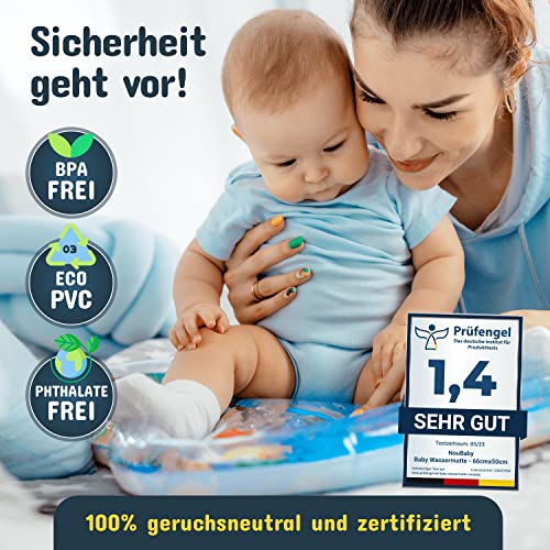 Detalle de NouBaby Wassermatte – BPA-freie Aquamatte für Baby ab 3 Monaten