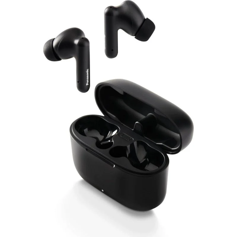 Detalle de Panasonic RZ-B110W: Auriculares inalámbricos Bluetooth para deporte, llamadas y música (IPX4) en negro