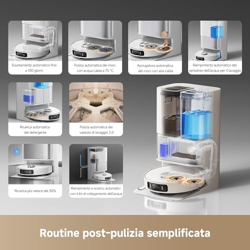Detalle de dreame L40 Ultra AE: Robot Aspirapolvere con Lavaggio Panno 75°C di Dreame