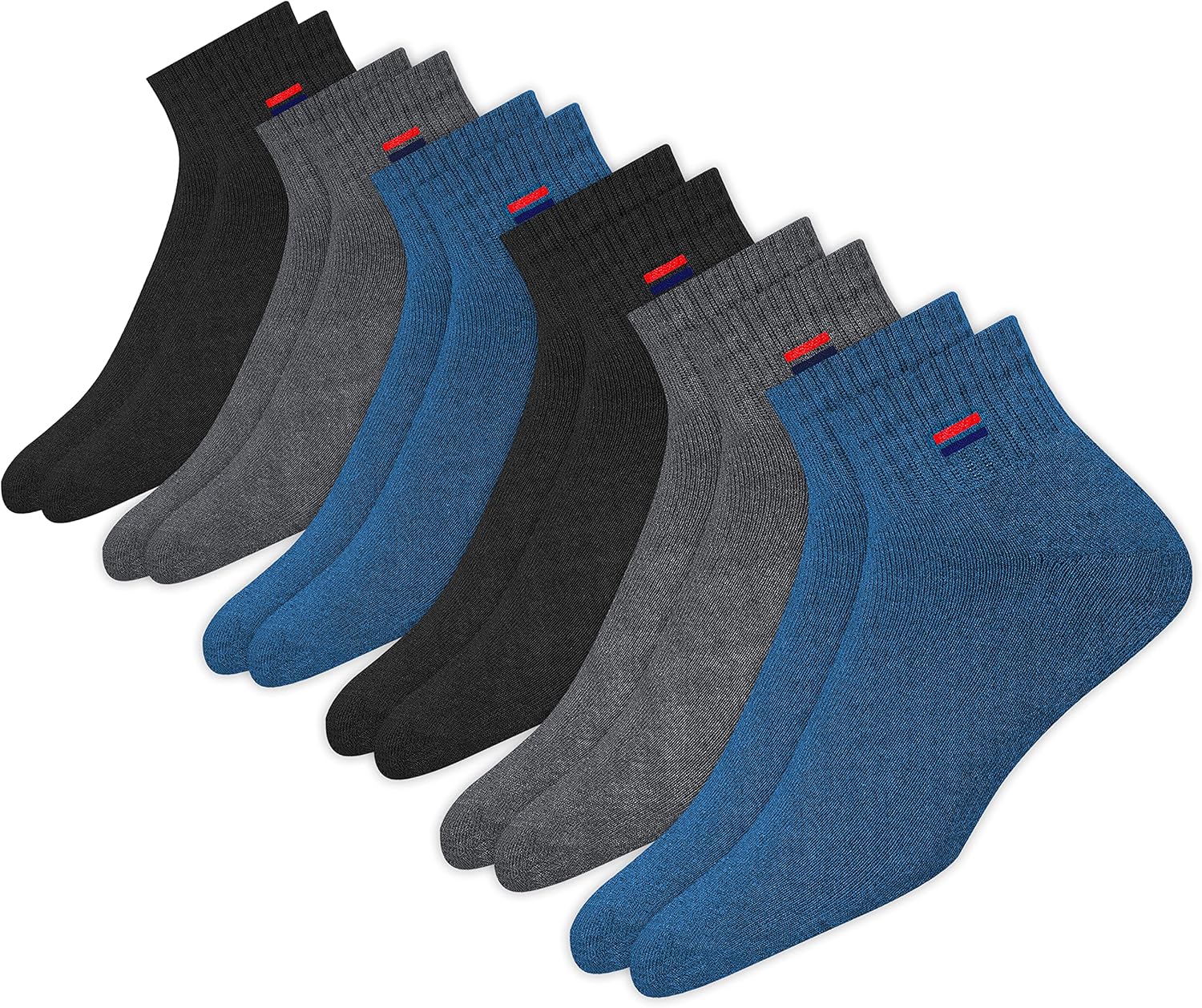 Thumbnail 6 de NAVYSPORT Chaussettes Sport en coton, coussin quart long – lot de 6 paires