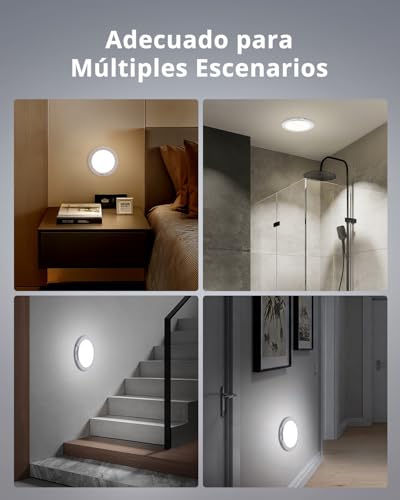Detalle 2 de Bojim Lámpara inalámbrica con sensor de movimiento para baño y trastero – 6000 mAh, IP44
