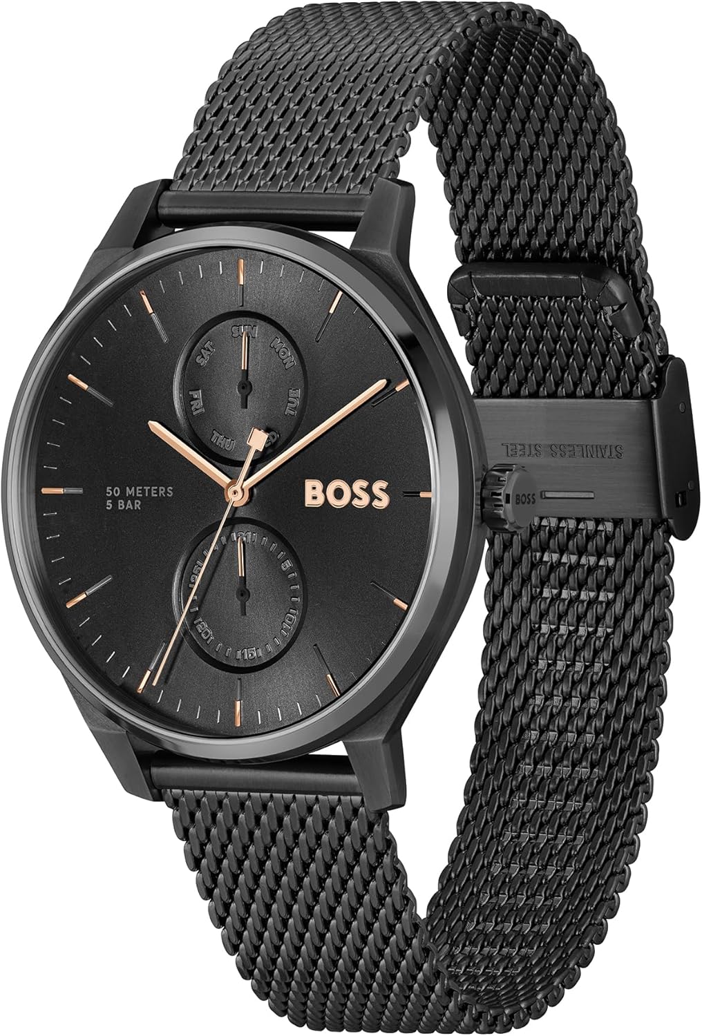 Thumbnail 1 de BOSS Orologio analogico multifunzione al quarzo da uomo della Collezione TYLER con cinturino in acciaio inox