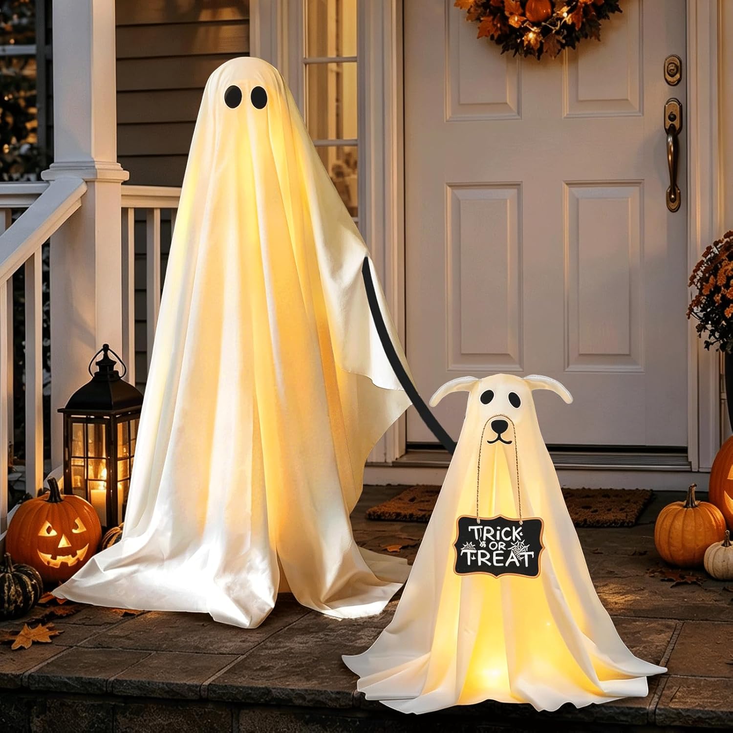 Detalle 2 de Ghost Dog Halloween Decor 2-Pack