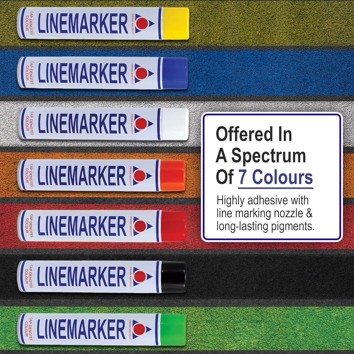 Thumbnail 5 de Aerosol Solutions Line Marker 750 ml – Spray blanc pour gazon et routes (Lot de 6)