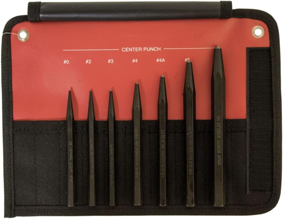 Detalle de Mayhew Tools Center Punch Set, 7-Piece