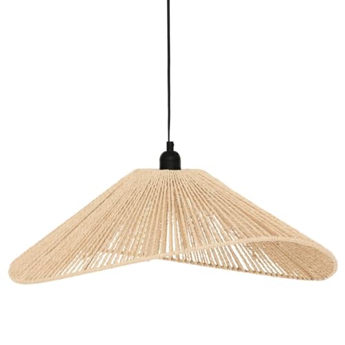 Detalle de Atmosphera Suspension Luminaire Myha Scandinave Beige – 58 cm