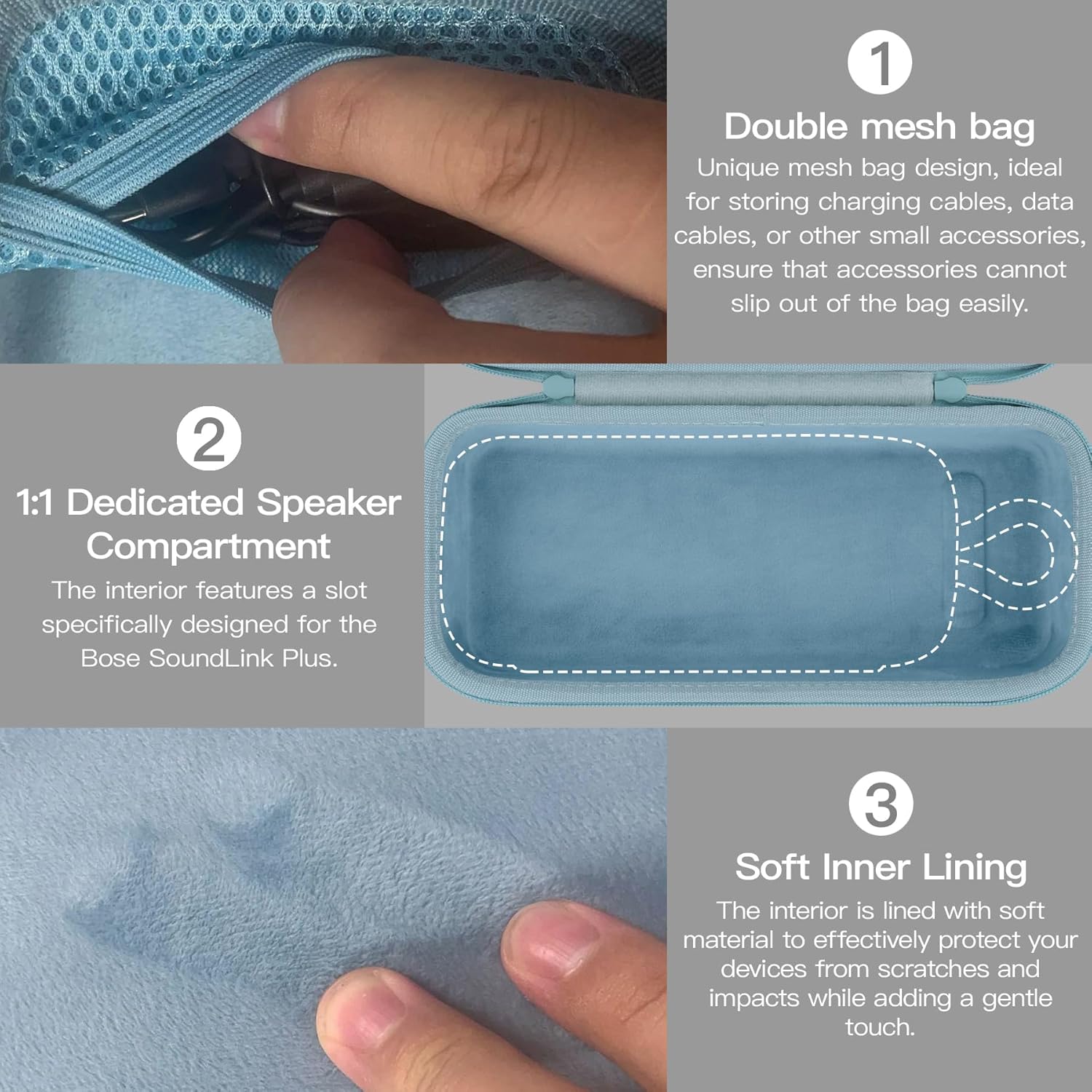 Thumbnail 2 de co2CREA Storage Carry Travel Hard Case for Bose SoundLink Plus Speaker (Case Only)