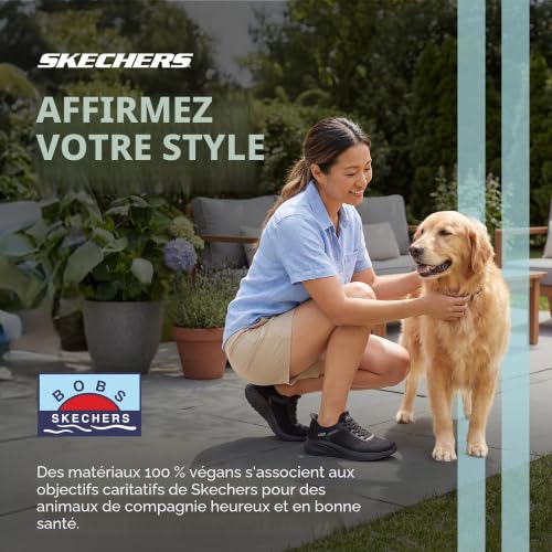 Thumbnail 6 de Skechers Femme Bobs Squad Chaos Current Muse Slip-In – ENTRAINEUSE Noire en textile, taille 39 EU