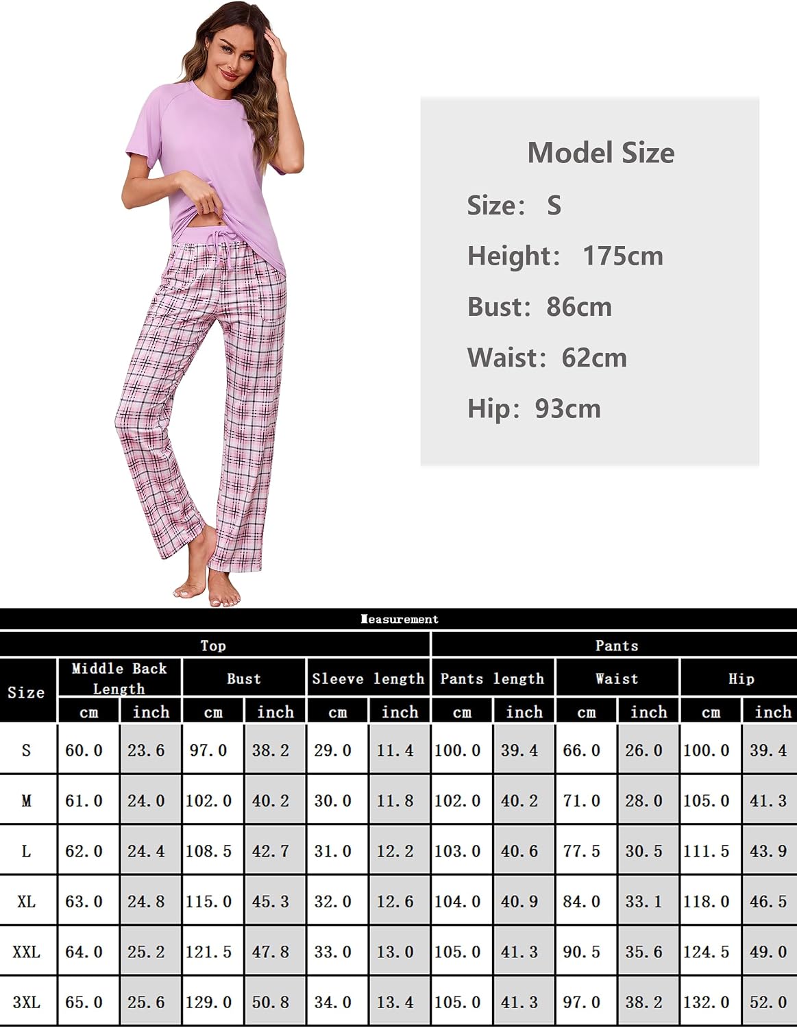 Detalle de Uniexcosm Chemise de Nuit Longue Femme en Coton – Ensemble Pyjama et Robe de Nuit Hiver